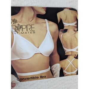 Vintage Convertible‎ Bra 36B Beige New Empire Intimates USA Style 4805